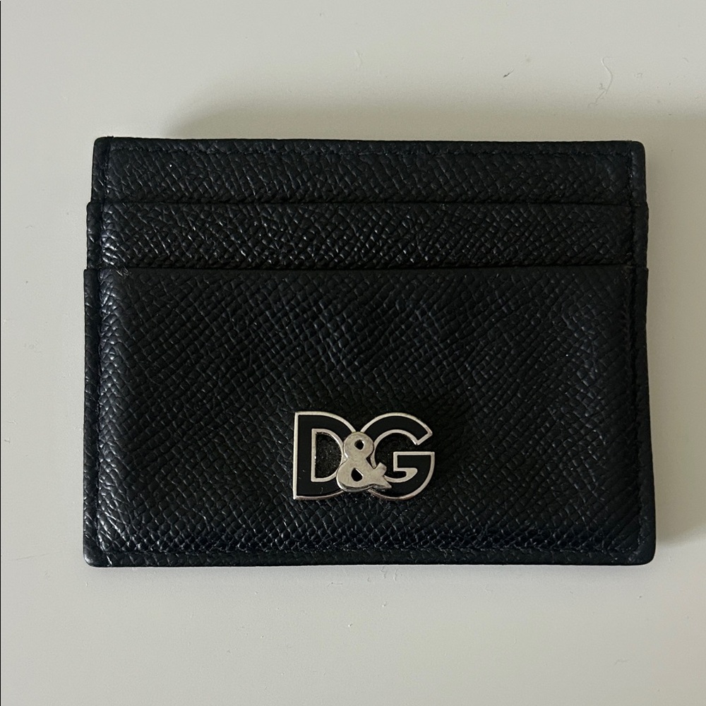 Dolce & Gabbana Black Leather Card Holder